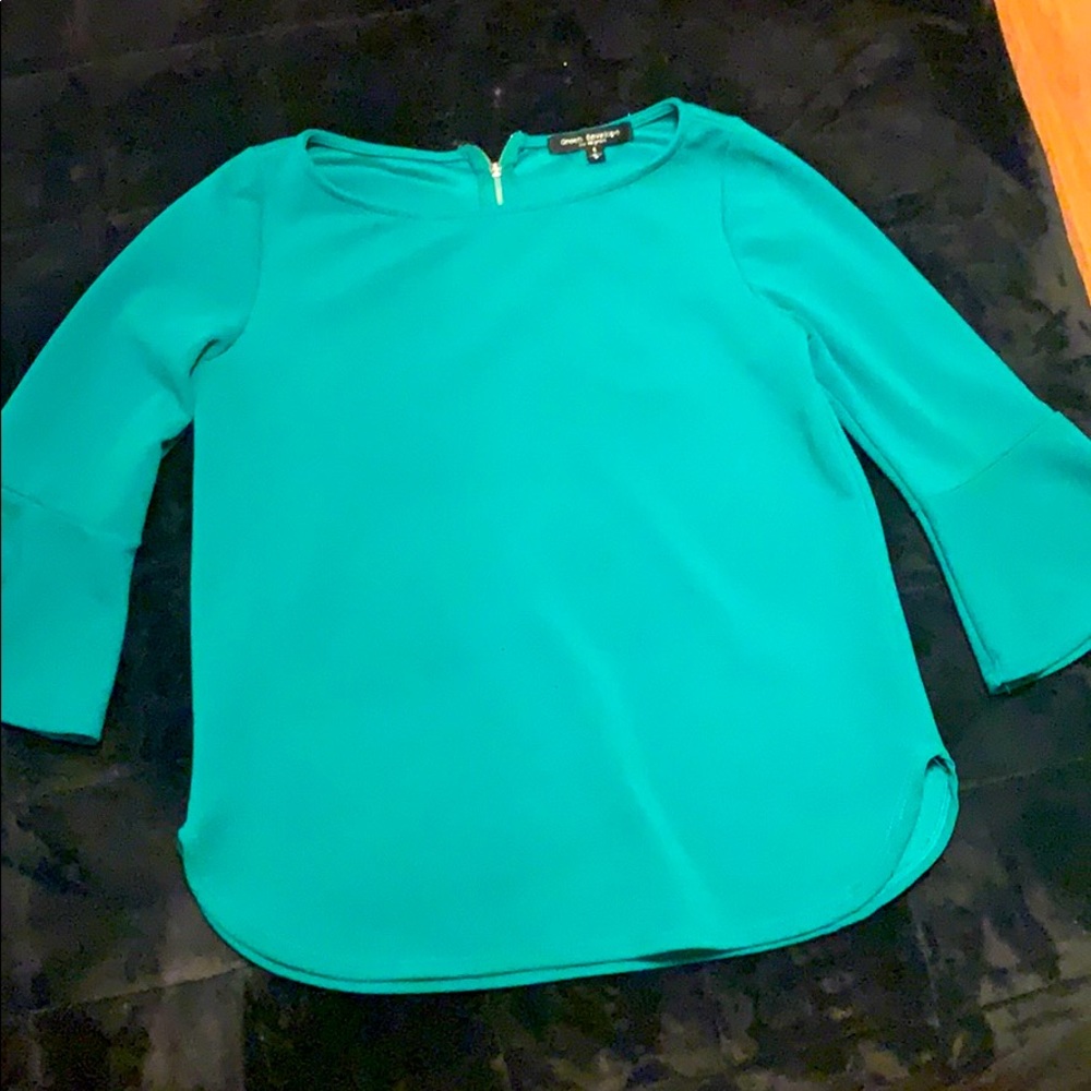 Green blouse